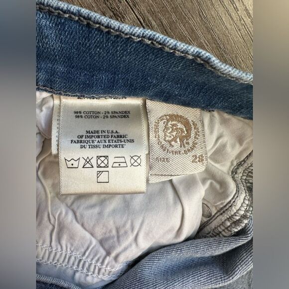 Diesel Getlegg Slim Skinny Low Waist Distressed Jean Size 28 - Picture 7 of 11